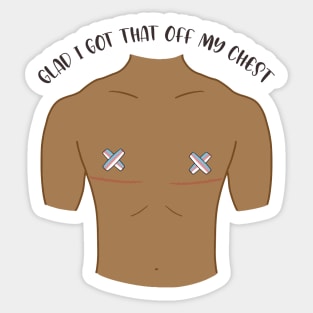 Trans Top Surgery (Mid-Tone) Sticker